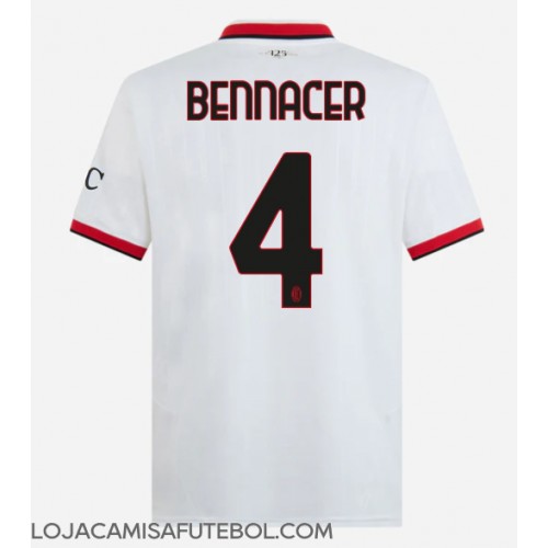 Camisa de Futebol AC Milan Ismael Bennacer #4 Equipamento Secundário 2024-25 Manga Curta